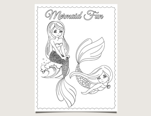free kid activities mermaid coloring sheets