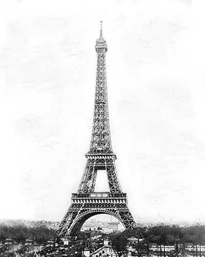 paris eiffel tower print