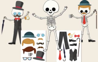 diy build a skeleton gentleman craft