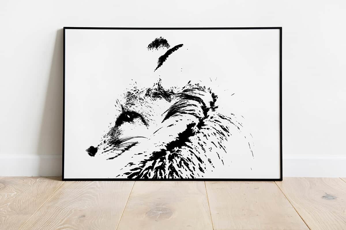 fox wall art natural animal decor