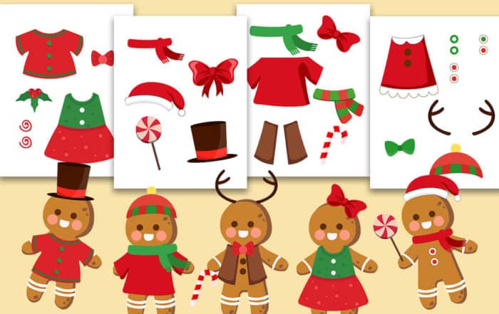 free printable christmas gingerbread craft