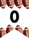 free party decor football banner printable letter o