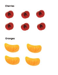free printable make a fruit salad cherries oranges