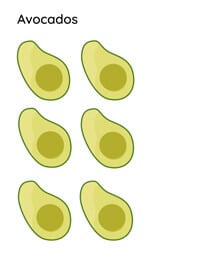 free kids paper toy - melissa and doug type paper craft - avocado