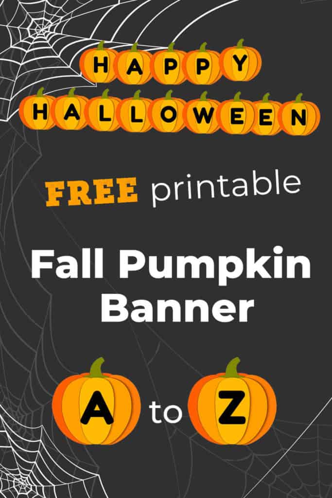 free printable fall halloween banner