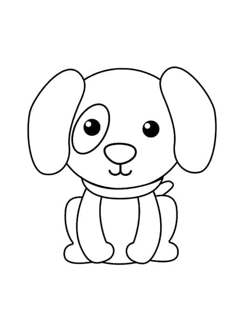 diy easy kids craft - free dog printable