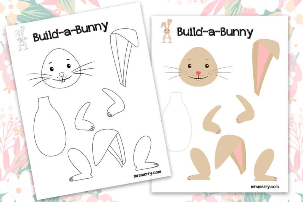 diy easter activities for kids - build a bunny