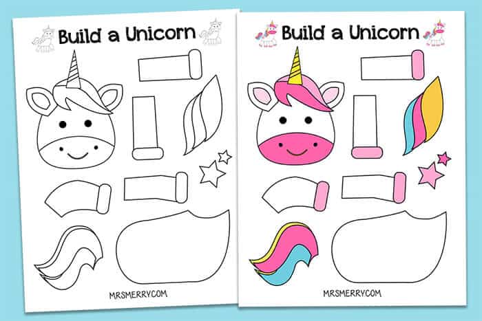 making a unicorn printable for kids