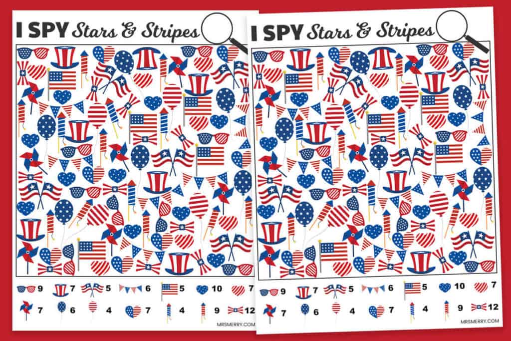 i spy memorial day kids craft free fourth of july printable