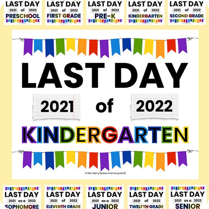 2022 last day of school printable