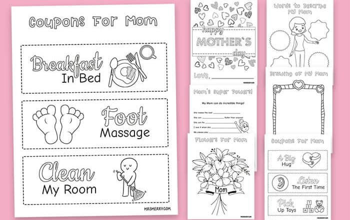 free printable mothers day craft