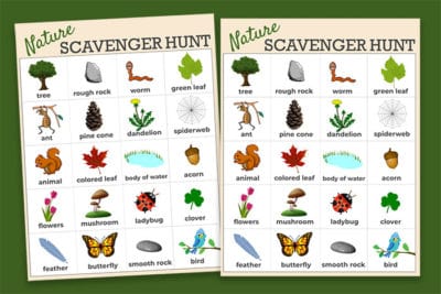 free scavenger hunt ideas for kids printable
