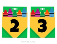 free back to school banner numbers 2 and 3