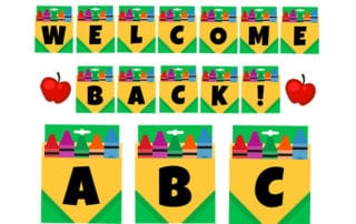 free welcome back school banner for teachers
