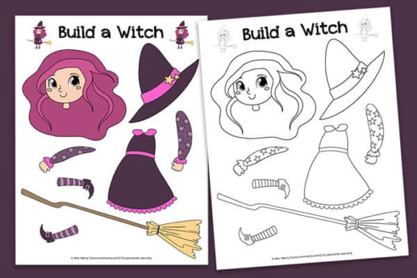 free halloween witch printable mrs merry