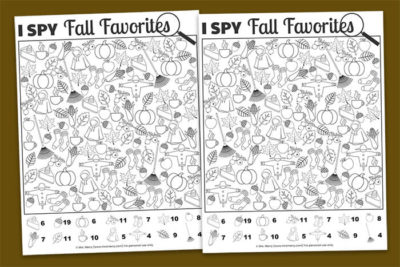 free printable i spy fall favorites for kids