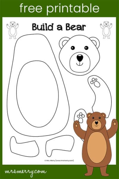 Build a Bear Craft For Kids Free Printable Mrs Merry
