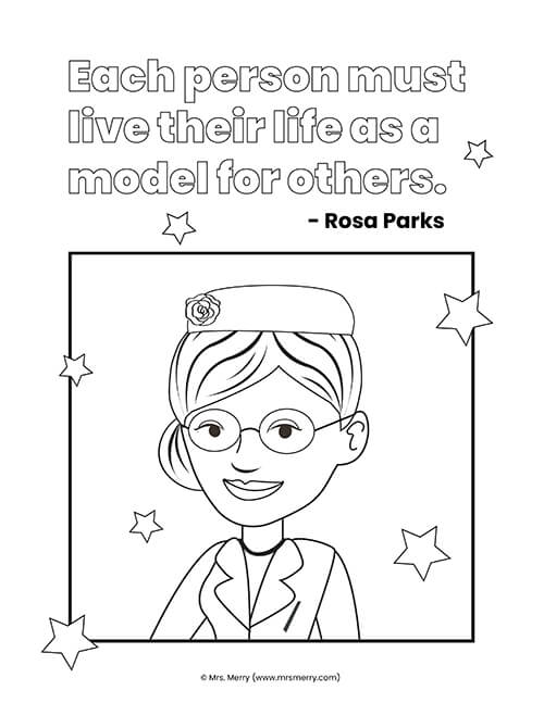 rosa parks black history month projects for kids