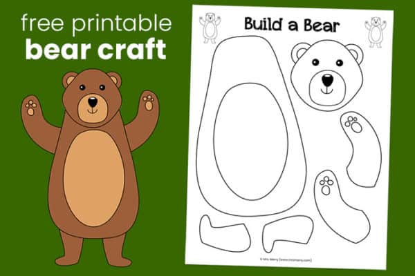 build a bear free printable bear craft for kids