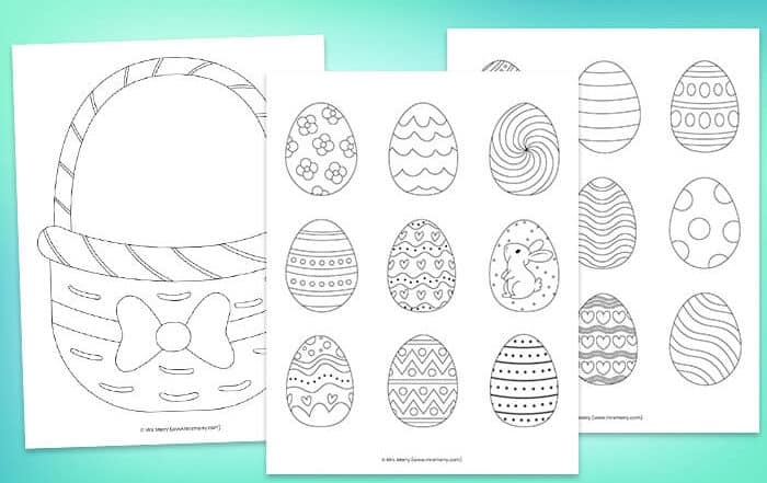 easter. coloring for kindergarteners