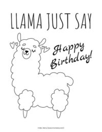 20 Free Happy Birthday Coloring Pages for Kids | Mrs. Merry