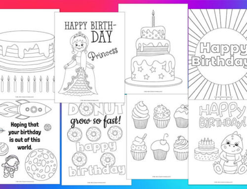 20 Free Happy Birthday Coloring Pages for Kids