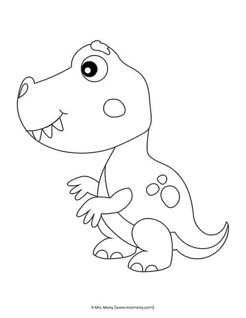 free dinosaur coloring pages build a t-rex