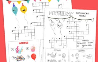 birthday crossword puzzle printables