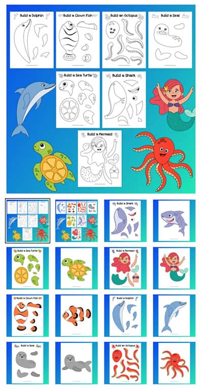 free printable ocean animal templates for kids