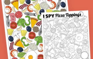pizza craft i spy game for kids