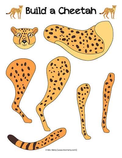 cheetah activity for kids