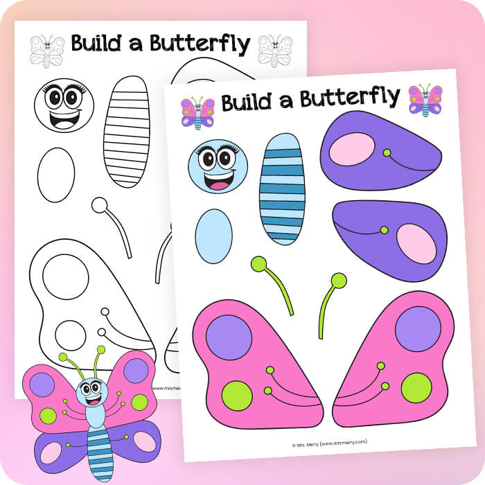 free butterfly template printable for kids