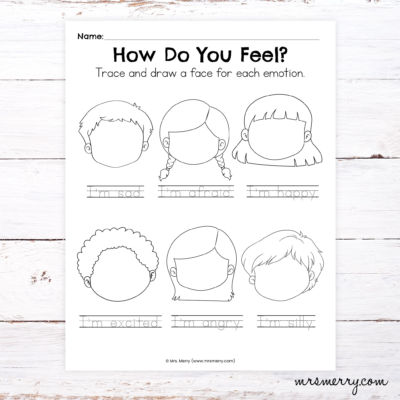 how do you feel emotions worksheet
