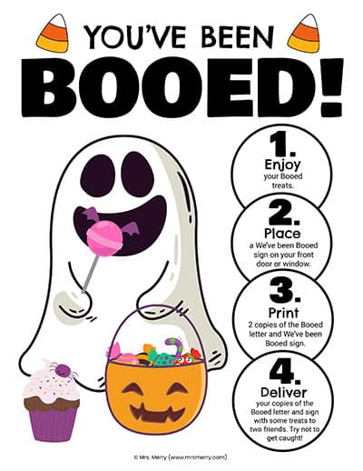 free printable you've been booed printable