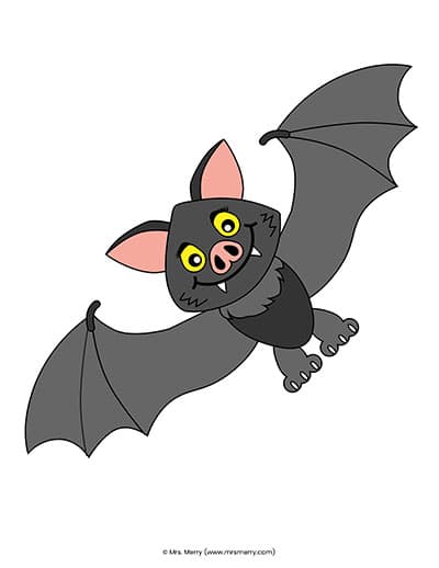 bat printable halloween decoration