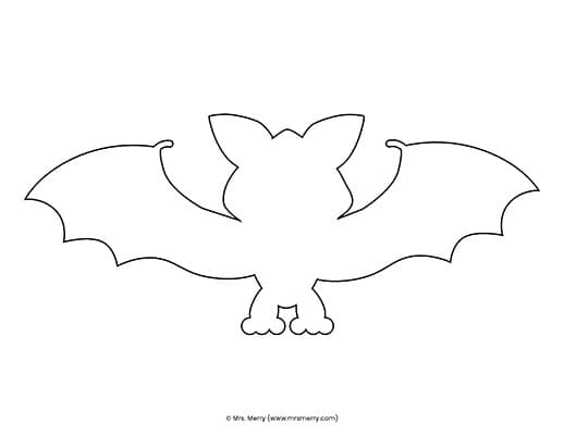 bat template stencil cut out
