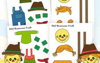 create a scarecrow cut and paste activity