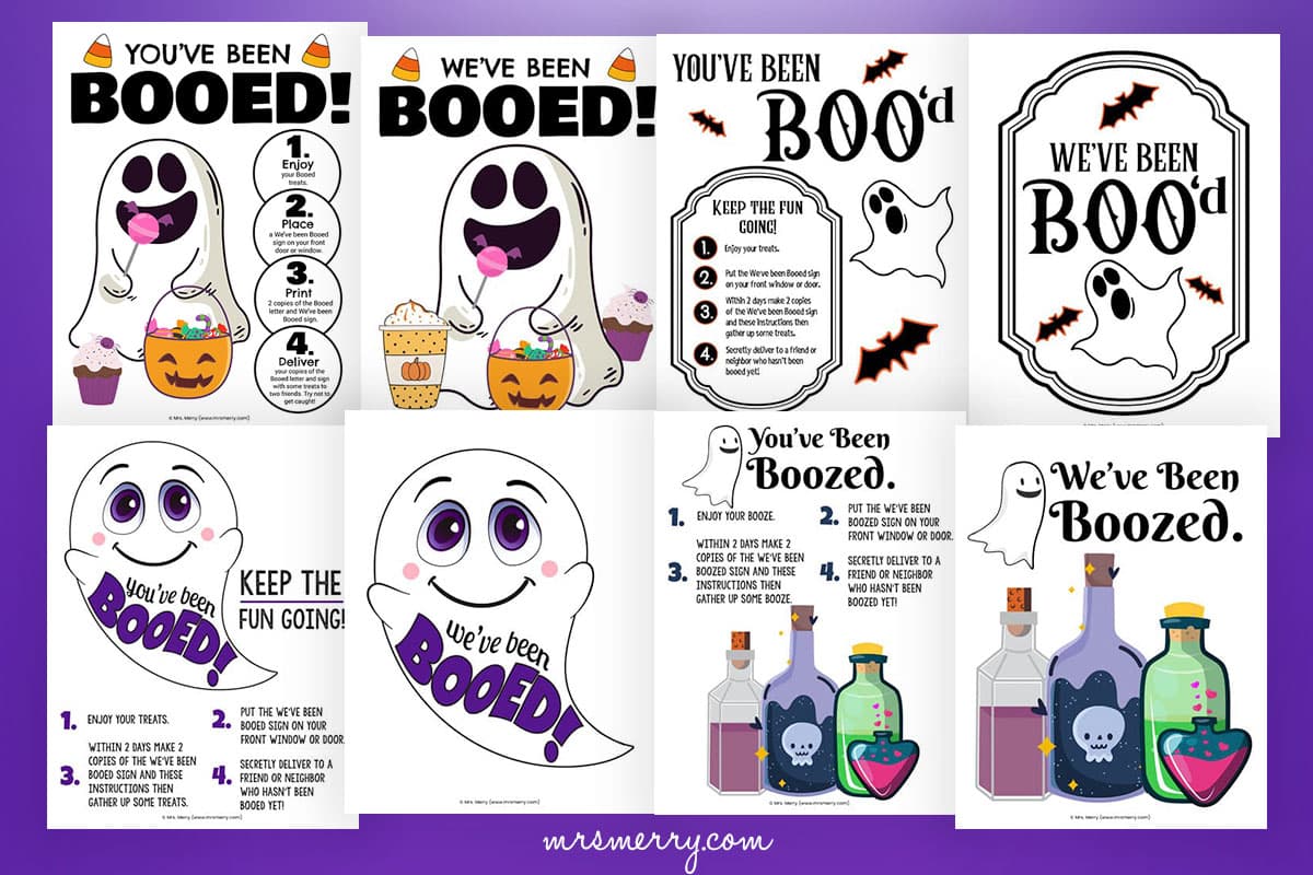 you've been booed printables free