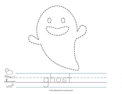 fundations ghost tracing sheet