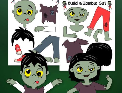 Zombie Crafts | Zombie Boy & Girl Free Printables