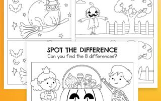 free spot the difference printable halloween