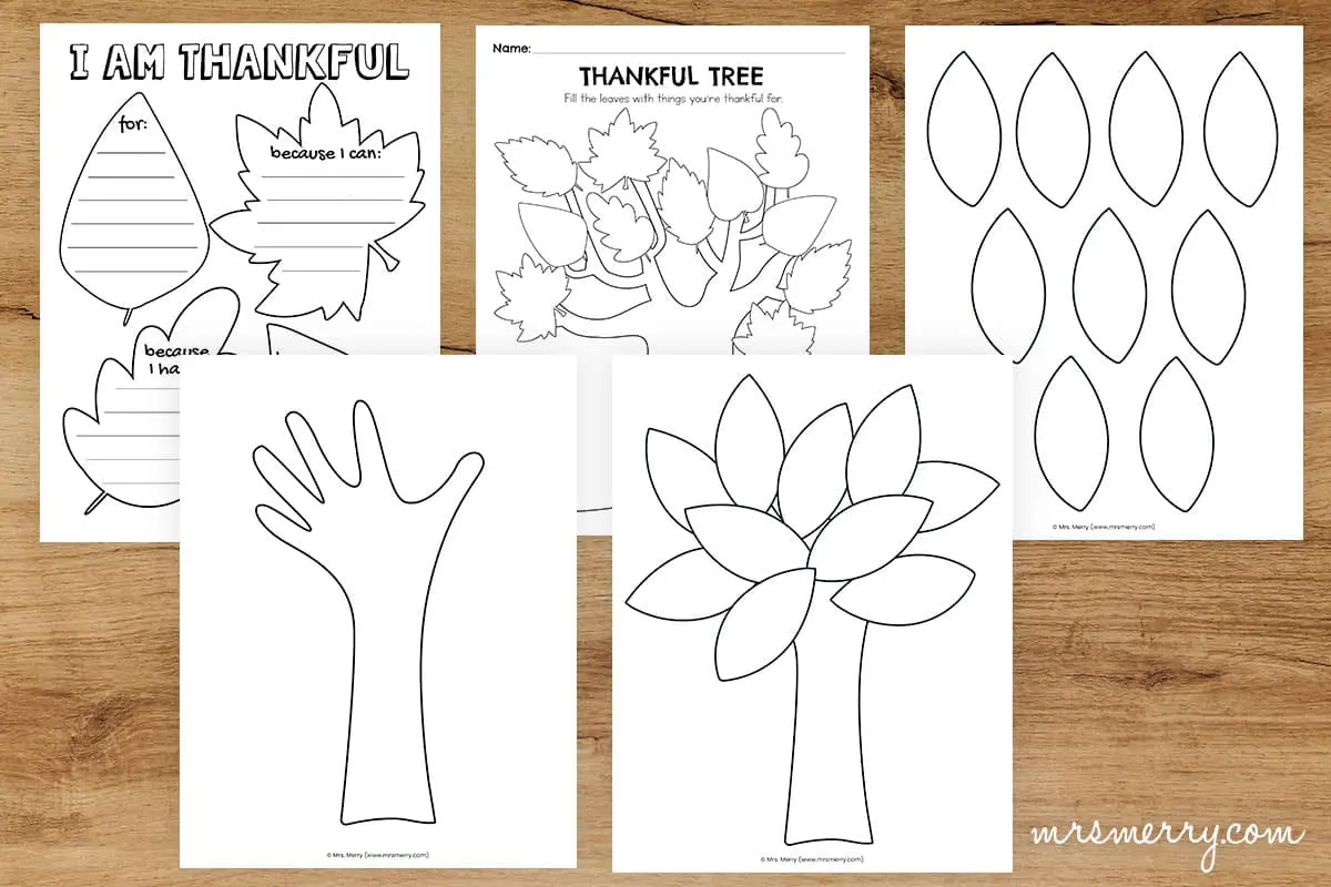 I Am Thankful Worksheet & Gratitude Tree Printables | Mrs. Merry i-am-thankful-worksheet-gratitude-tree-printables-mrs-merry