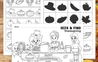 preschool thanksgiving worksheets printables