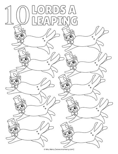 Tenth day of Christmas: Ten Lords a-Leaping