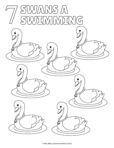 Seventh day of Christmas: Seven Swans a-Swimming