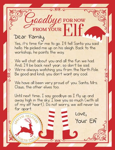 generic elf letter free printable