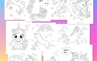 unicorn coloring sheets mrs. merry