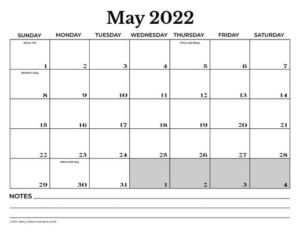 may 200 printable calendar