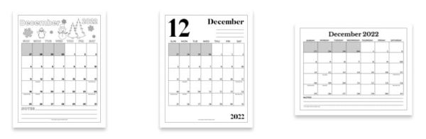free december 2022 calendar printable mrs. merry