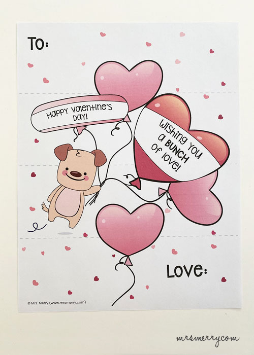 valentines free printable heart